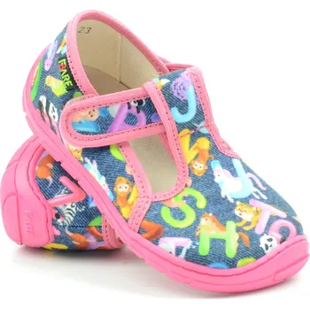 Dívčí pantofle Fare bare dívčí barefoot papučky 5102451 Velikost: 28