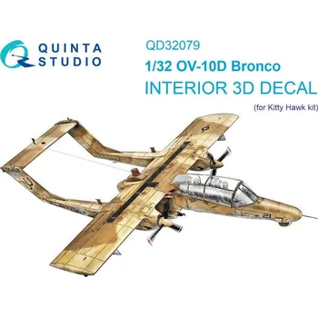 Plastikový model Quinta studio 1/32 OV-10D 3D-Printed & col.Interior (KITTYH)