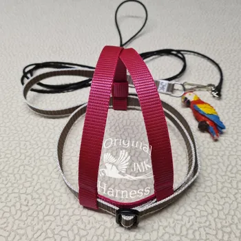 Postroj pro psa Postroj pro papoušky JMK vel. L,XL barevná kombinace A - Barva: Fialovo hnědé, Velikost: XL