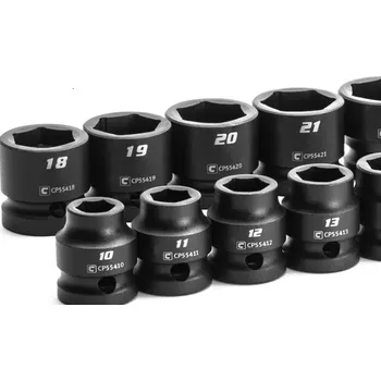 Gola hlavice KRAFTWERKTOOLS Nástavec 1/2" kovaný KRAFTWERK Varianta: NEW KW: 1/2" dr. stubby impact socket 10 mm