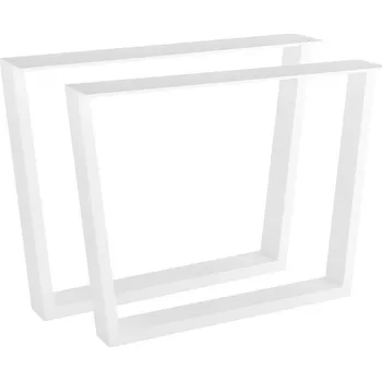 Konferenční stolek Interex design Nohy pro konferenční stůl GEMINI - pár / Bílý matný 420 mm