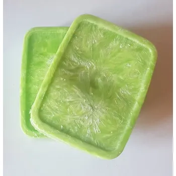 Svíčka Palmový vosk - barva zelená jarní - vůně lesní