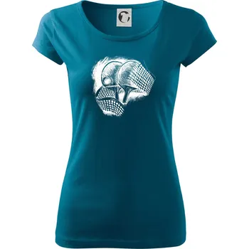 Dámské tričko Ping pong pálky a síť - Dámské triko Pure - XS ( Petrolejová )