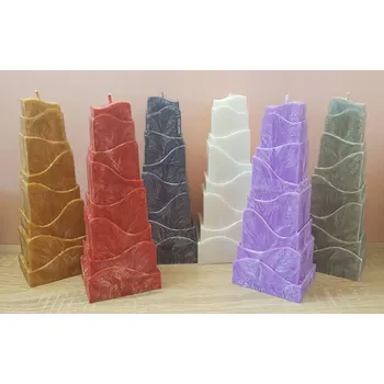 Svíčka Svíčka s překvapením uvnitř, Barva žlutá, Vůně bylinná, Varianta S bižuterií