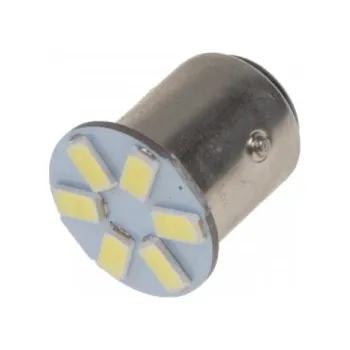 Autožárovka LED žárovka 12V s paticí BAY15D (dvouvlákno) bílá 6LED/5630SMD