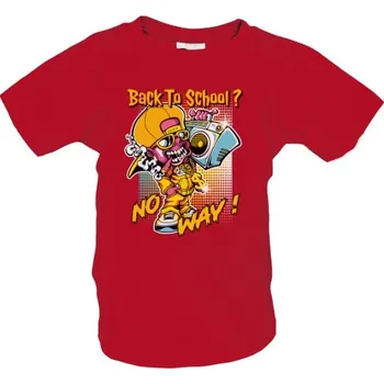 Chlapecké tričko Tričko s potiskem Zpátky do školy? Ani náhodou-dětské dětské