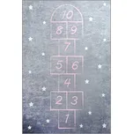 Dětský koberec Skákací panák III 140x190 cm šedý