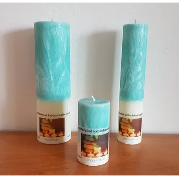 Svíčka Zklidnění od každodenního stresu, Druh e) Válec - průměr 8,3 cm, výška 13 cm