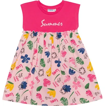 Dívčí šaty Dívčí šaty - WINKIKI WKG 11044, růžová/ 210 Barva: Růžová, Velikost: 104