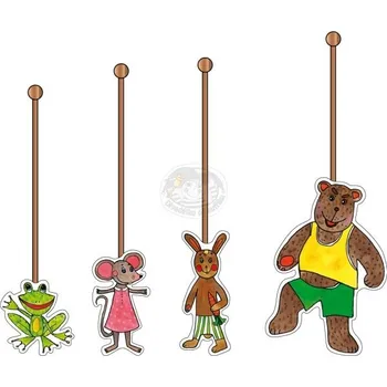 Loutkové divadlo BOUDO, BUDKO - balíček s tyčkami