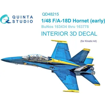 Plastikový model Quinta studio 1/48 F/A-18D Early 3D-Printed & col.Interior (KIN)