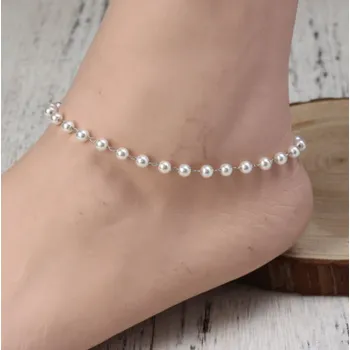 Řetízek Perlový řetízek na nohu