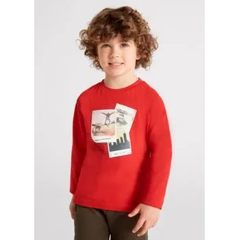 Chlapecké tričko dětské červené triko s lentikulárním obrázkem Mayoral 4022-63 velikost 116