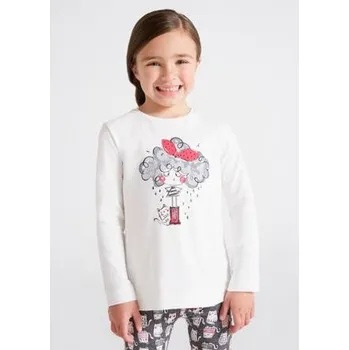 Dívčí tričko Mayoral triko s panenkou 4035-60 velikost 116