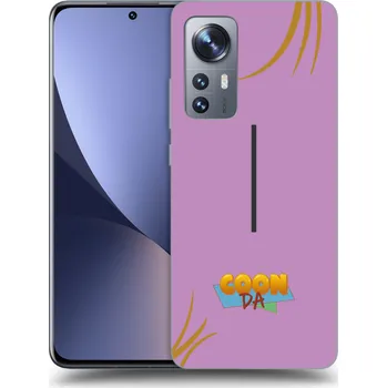 Pouzdro na mobilní telefon Picasee silikonový černý obal pro Xiaomi 12X - COONDA růžovka