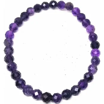 Náramek Exklusivní fazetovaný ametystový náramek – šperk s duchovní energií