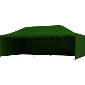 Zahradní stan Zahradní párty stan nůžkový easyup 3X6 ZELENÝ + 3 stěny 50
