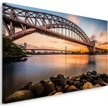 MyBestHome BOX Plátno Hell Gate Bridge, New York Varianta: 30x20