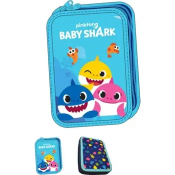 Penál Školní penál Baby Shark modrý