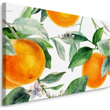 Obraz MyBestHome BOX Plátno Pomeranče Na Větvích Varianta: 30x20