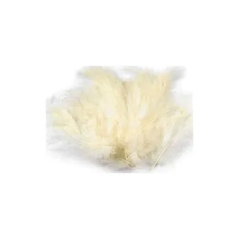 Pštrosí peří 9 -16 cm - vanilková