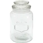 Skleněná úložná dóza s víkem - Ø 11*19 cm