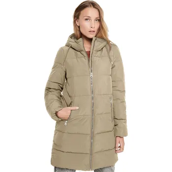 Dámský kabát kabát ONLY Dolly Long Puffer - Crockery M
