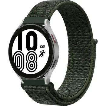 Příslušenství k chytrým hodinkám Nylonový provlékací sportovní řemínek 22mm pro Samsung / Huawei / Xiaomi / Garmin Barva: Tmavá khaki, Typ: 17