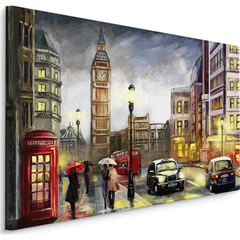 Obraz Plátno Barevný Londýn Varianta: 30x20