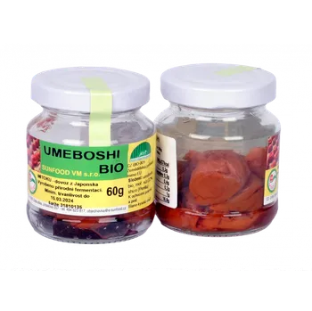 Sušené ovoce Mitoku Umeboshi BIO sklo 60 g