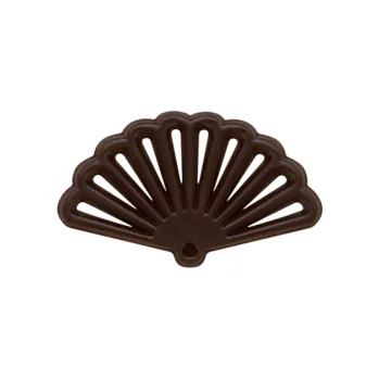 Jedlá dekorace na dort Čokoládová dekorace - Filigrány vějíř Oriental / 12 ks