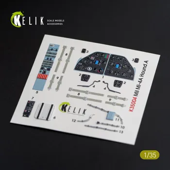 Plastikový model Reskit 1/35 MI-4 interior 3D decals for Trumpeter kit