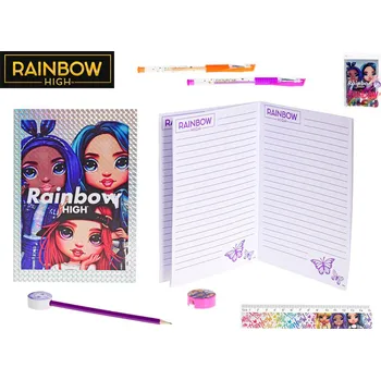 Mikro trading Rainbow High - Sada psacích potřeb se zápisníkem v pouzdře