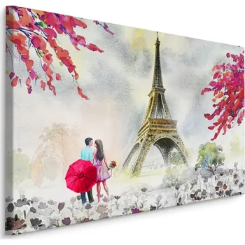 Plátno Milenci U Eiffelovy Věže Varianta: 30x20