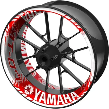 Polep vozidla jednodílné polepy na kola YAMAHA MT-07