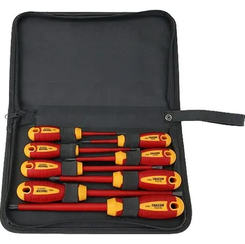 Šroubovák Sada 8 šroubováků Tracon SDSETOF8, s izolací na 1000 V, CrV, SLPH, pouzdro (Tracon SDSETOF8)