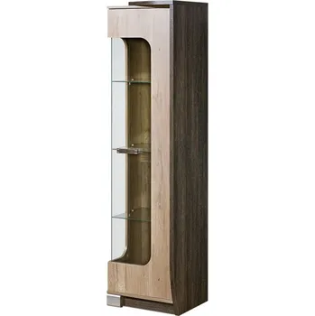 Knihovna DOLMAR Vitrína - ROMERO R2P, pravá, dub canyon/arusha