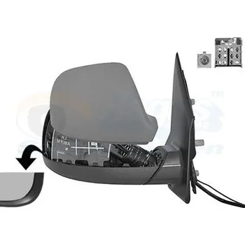 Auto zrcátko Vnější zpětné zrcátko VAN WEZEL 5791808