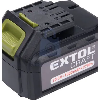 Akumulátor 20 V, EXTOL CRAFT 20 V Li-ion, 1500 mAh, balení 1 ks