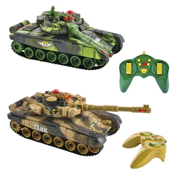 RC model tanku RC Soubojové tanky 2 ks hnědý/zelený