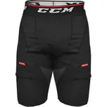 Kraťasy se suspenzorem CCM Compression Shorts Jock JR 2022, Junior, XL, černá CCM