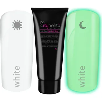 Umělé nehty Ráj nehtů Akryl-gel v tubě - Night Light White 30g