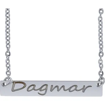 Řetízek Doria Řetízek z oceli se jménem DARGMAR stříbrná G249