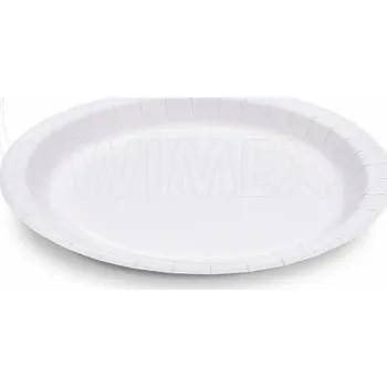 Nádobí Papírové talíře bílé extra-pevné Ø23cm (FSC Mix) [100 ks] (71282)