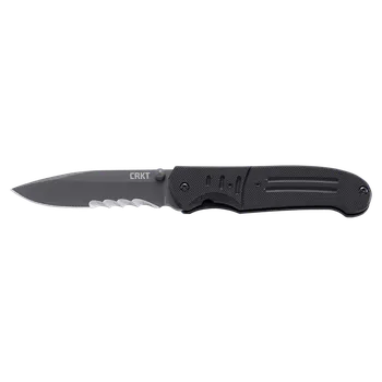 kapesní nůž CRKT IGNITOR BLACK, zavírací nůž s klipem 6865