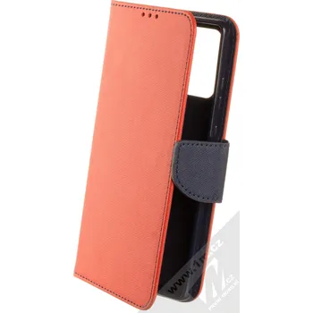 Pouzdro na mobilní telefon 1Mcz Fancy Book flipové pouzdro pro Samsung Galaxy Note 20 červená modrá (red blue)