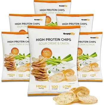 Protein Protein Chips Sour creme and Onion - Supplify High, 50g