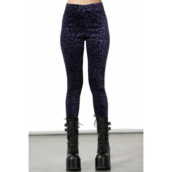 Dámské kalhoty kalhoty dámské (legíny) KILLSTAR - Caturday - Plum - XL