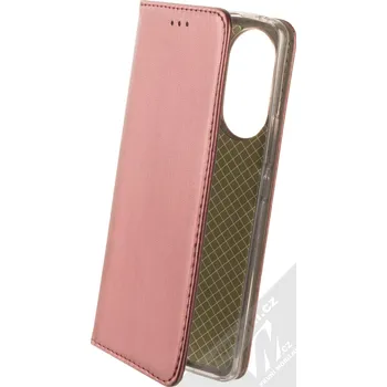 Pouzdro na mobilní telefon 1Mcz Magnetic Book flipové pouzdro pro Huawei Nova 9, Honor 50 tmavě červená (dark red)
