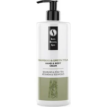 Masážní přípravek Hydratační krém Sara Beauty Spa - Bambus & Zelený čaj 500 ml
